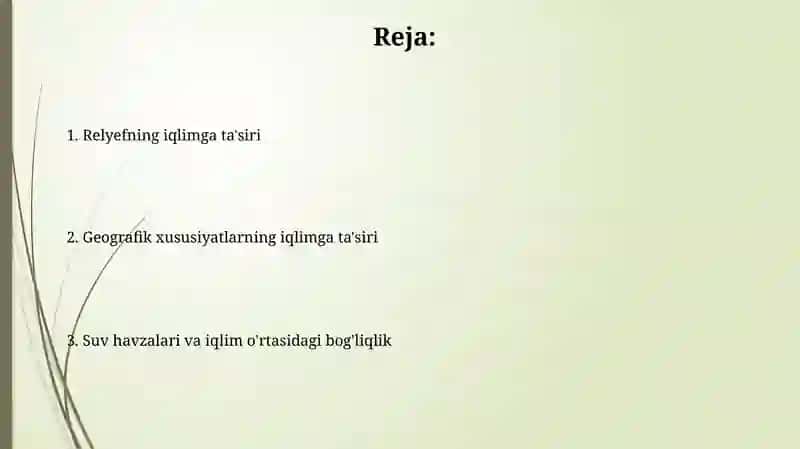 Geografik omillarning iqlimga ta'siri 2