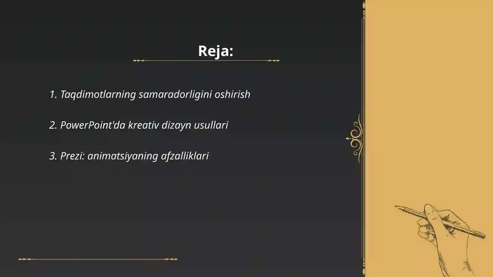 Taqdimotlarning samaradorligini oshirish 2