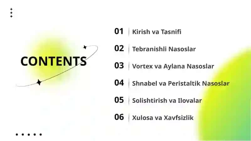 Boshqa Nasoslar: Tuzilishi va Xususiyatlari 2