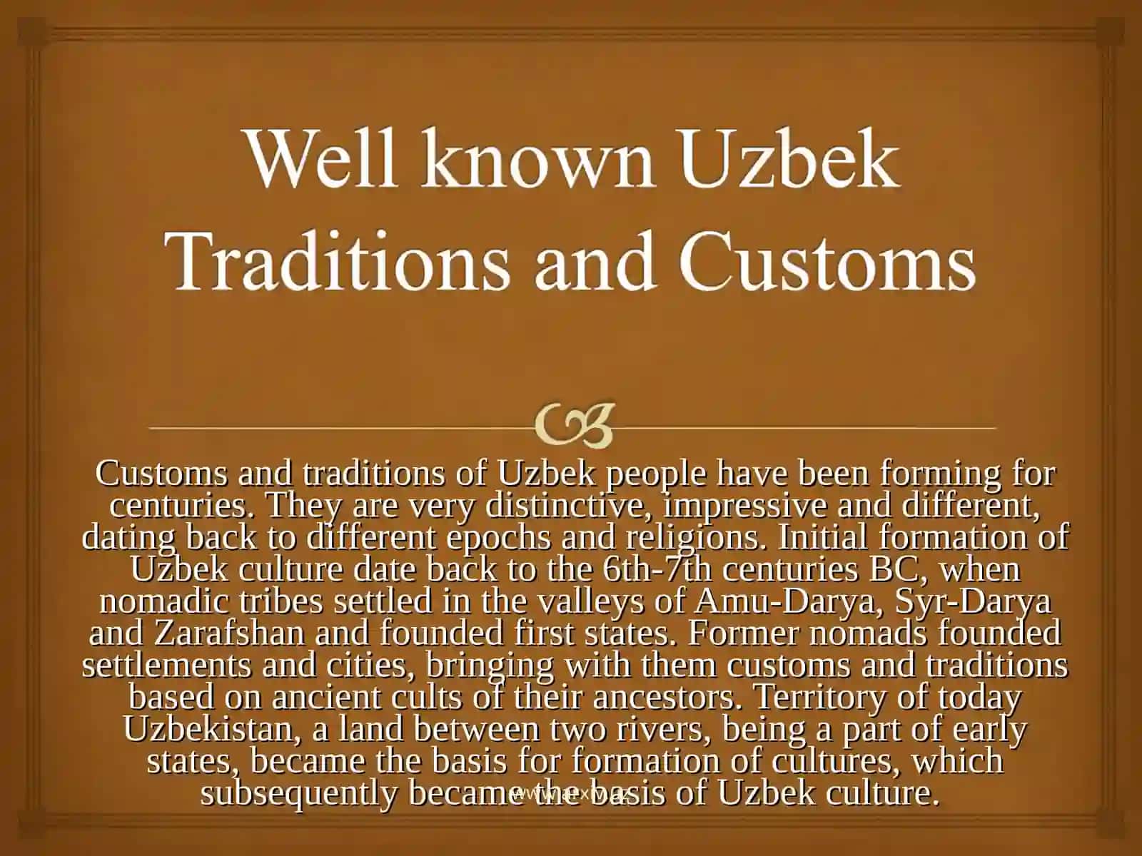 National customs of Uzbekistan 2
