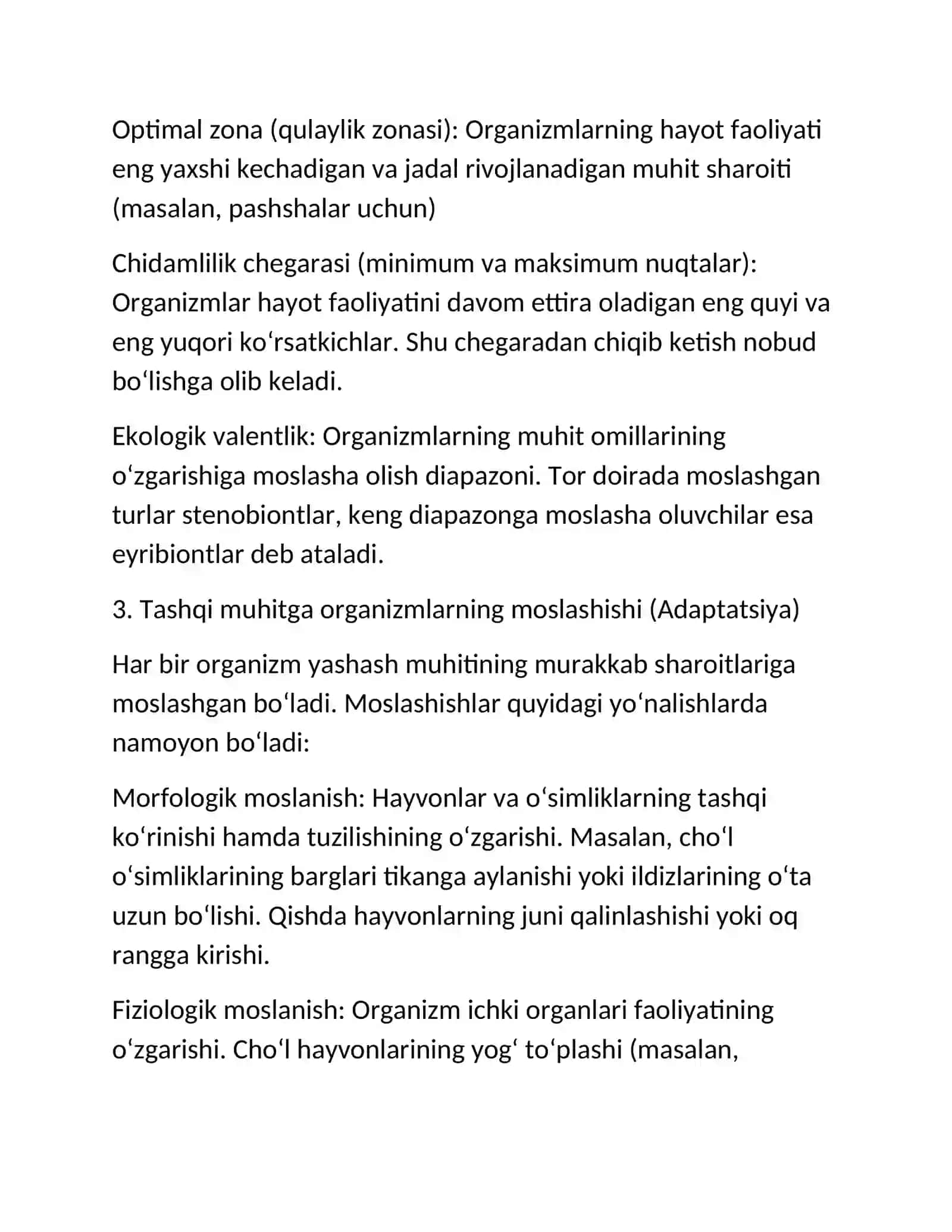 Muhit va ekologik omillar 2