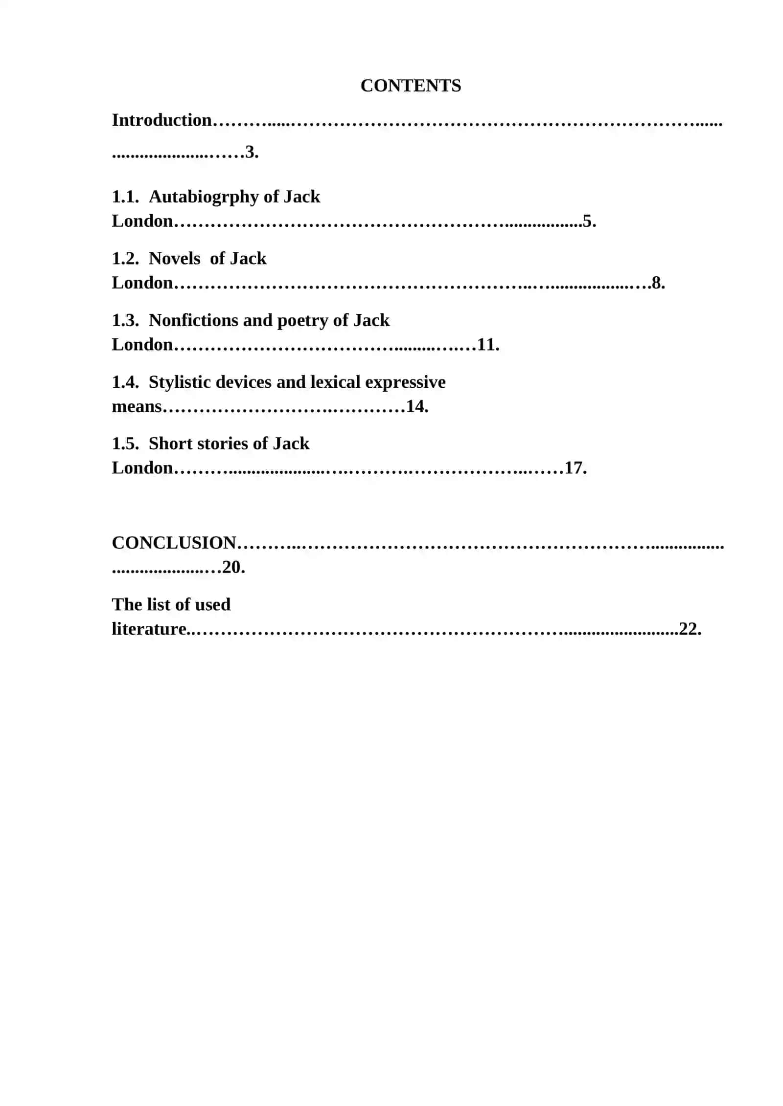 Stylistic devices and lexical expressive means used in Jack London`s works 2