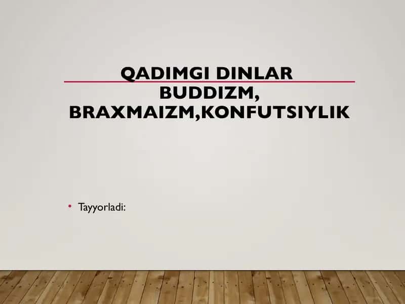 Buddizmning paydo bo’lishi 2