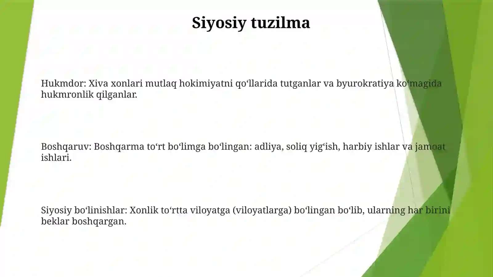 Xix Asrning 70-90 YillaridaXivaXonligi 2