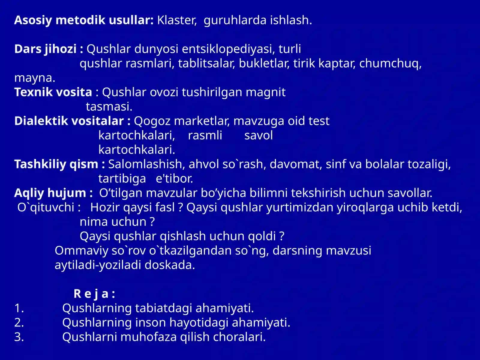 Qushlarning tabiatdagi va inson hayotidagi ahamiyati 2