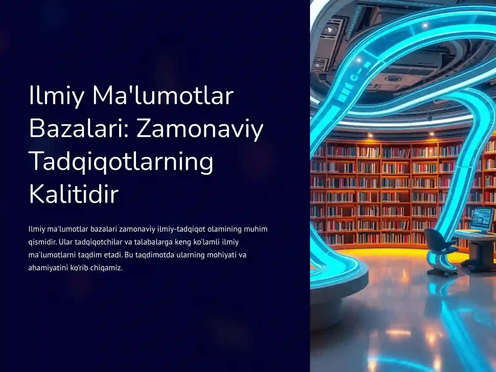 Ilmiy Ma'lumotlar Bazalari 2