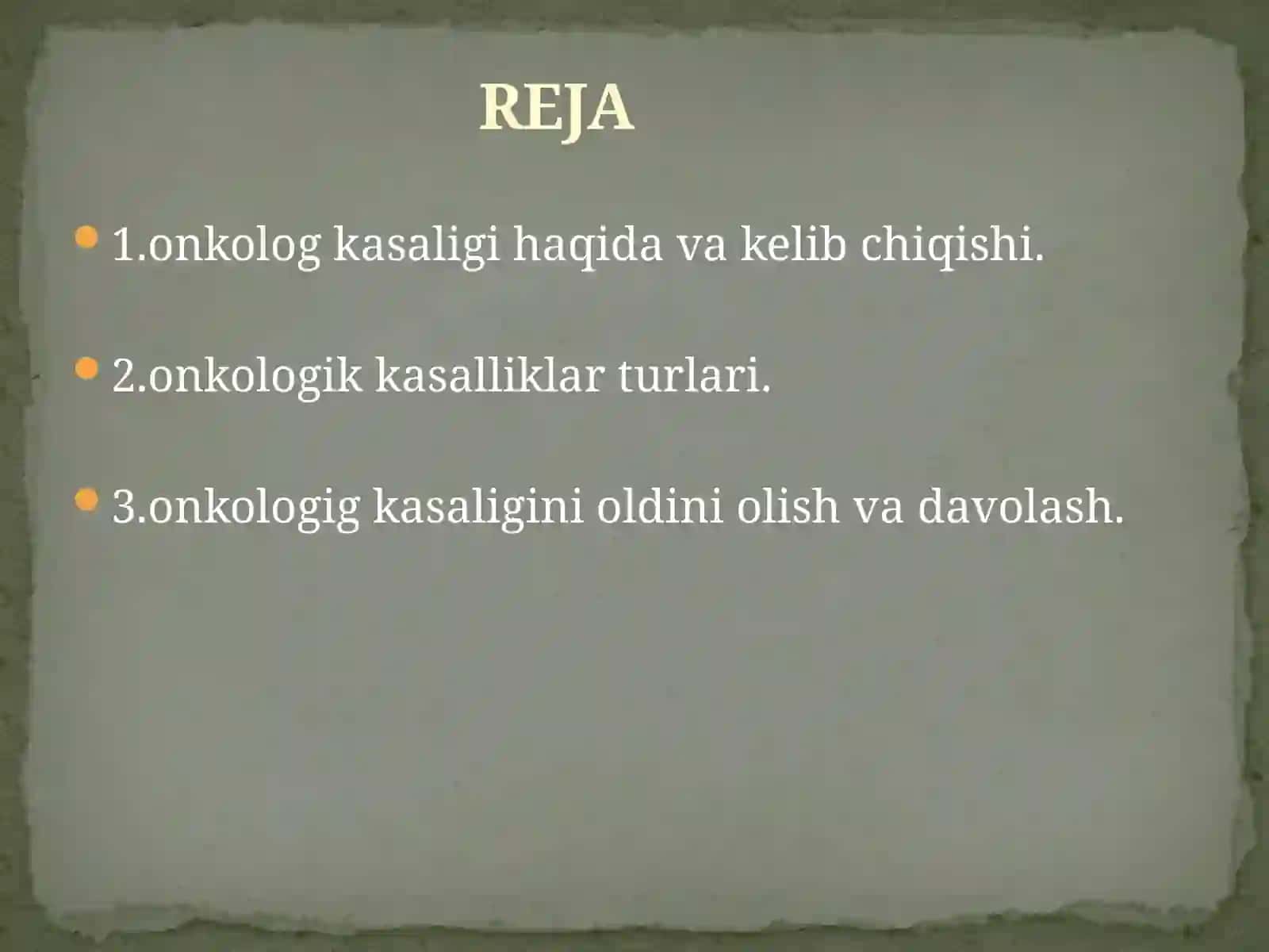 Onkologiya bemorlarni parvarish qilish 2