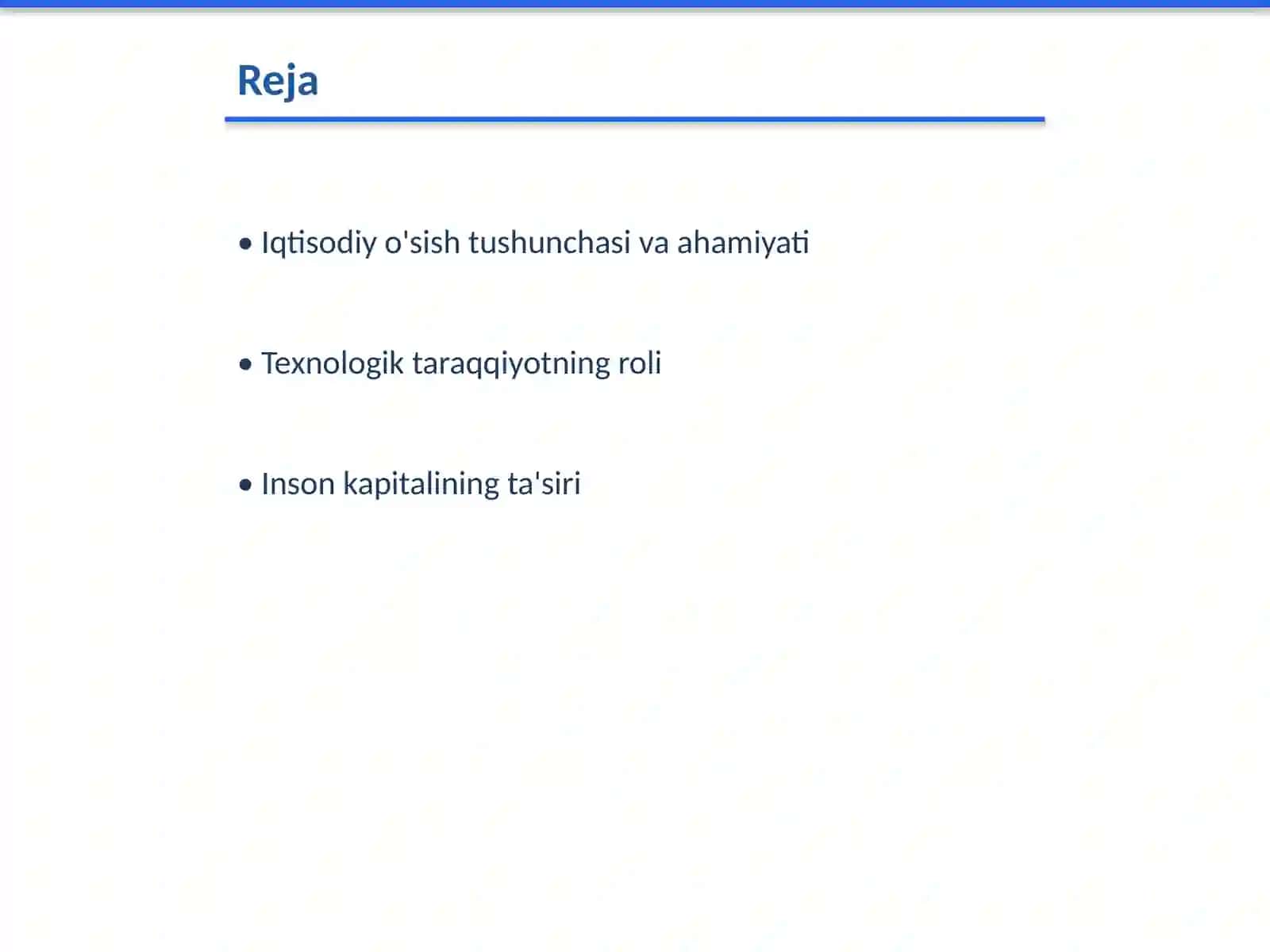 Iqtisodiy o'sish va uni ta'minlovchi omillar 2