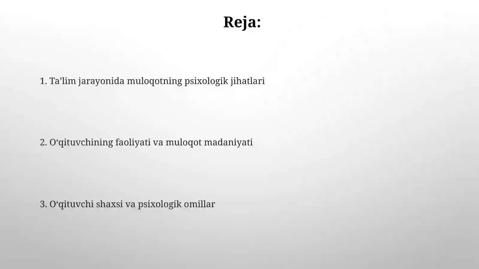 Psixologik jihatlar 2