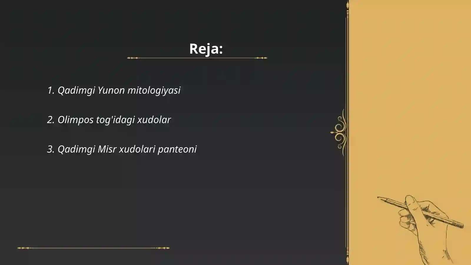 Qadimgi Yunon va Misr xudolari 2