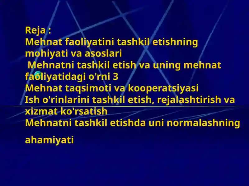 Mehnatni ilmiy tashkilotishning ahamiyati 2