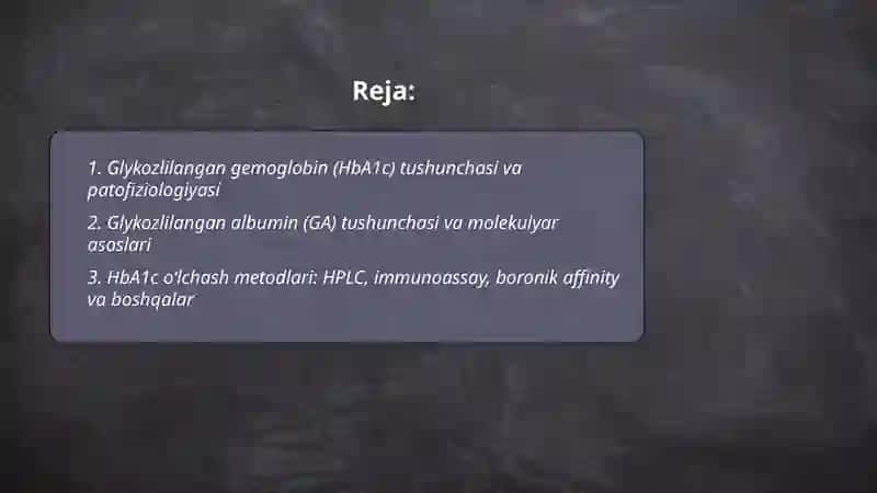 Glykozlilangan gemoglobin va albumin 2
