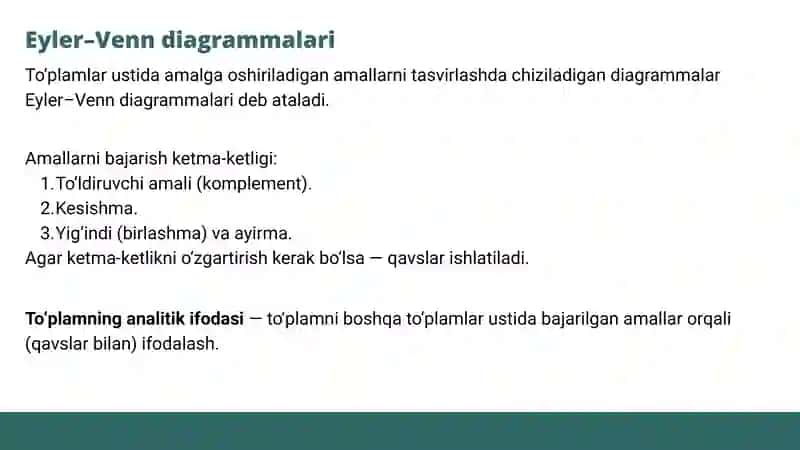 Eyler-Venn diagrammalari 2