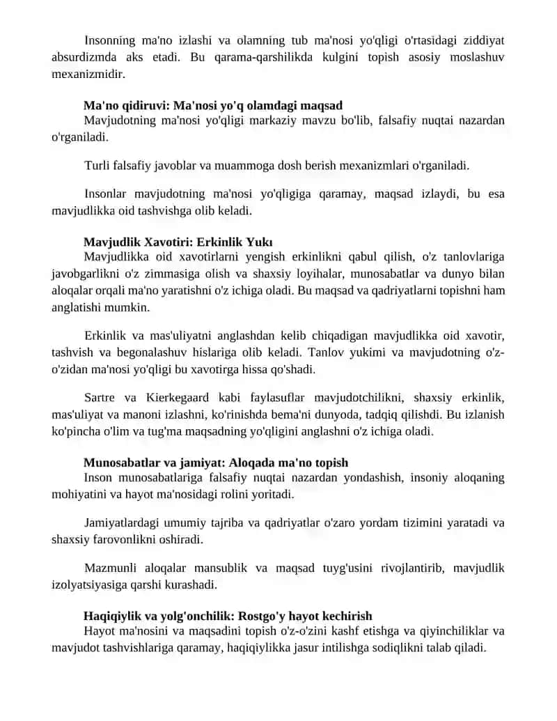 Borliq falsafasi 2