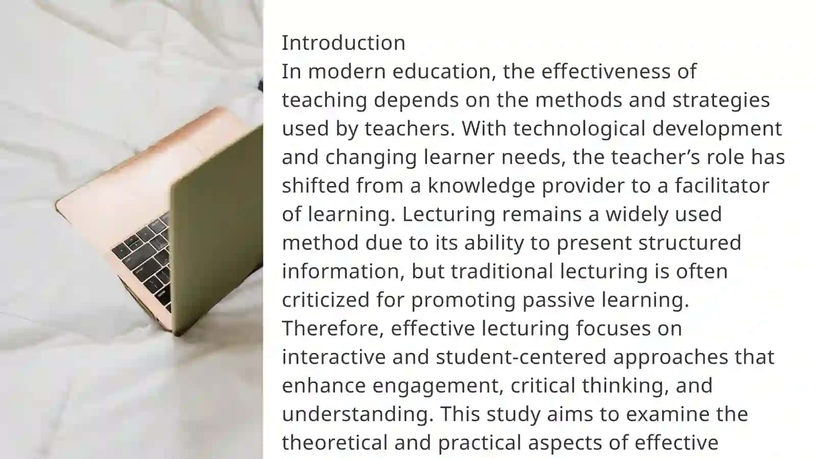 The strategies of effective lecturing in teaching 2