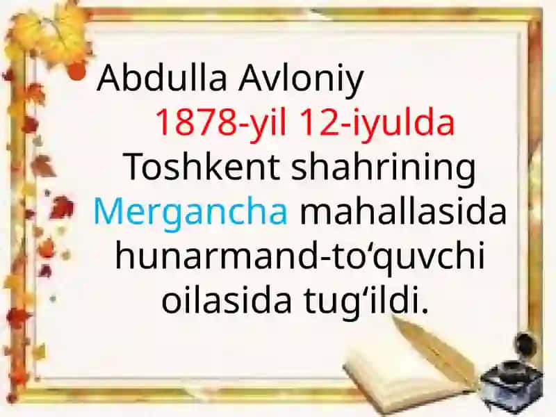 Abdulla Avloniyning hayoti 2