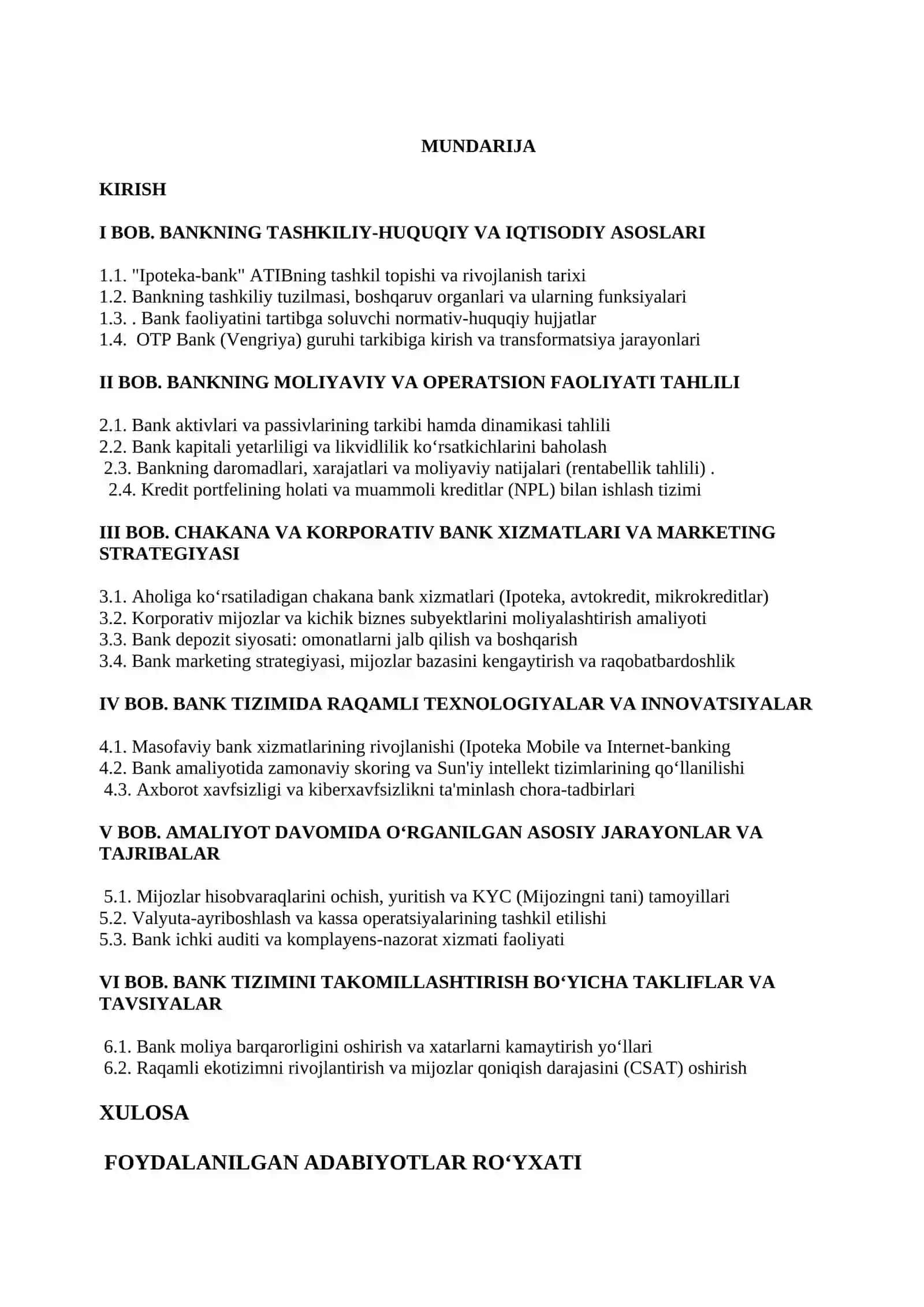 IPOTEKA-BANK  AMALIYOTI HISOBOTI 2