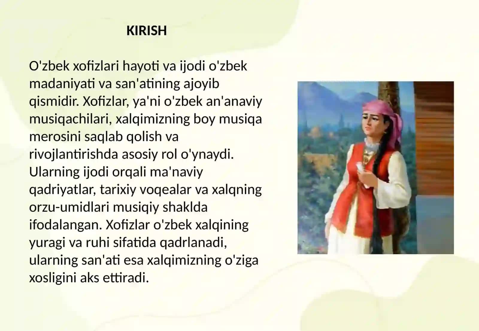 O'zbek xofizlari hayoti va ijodi 2