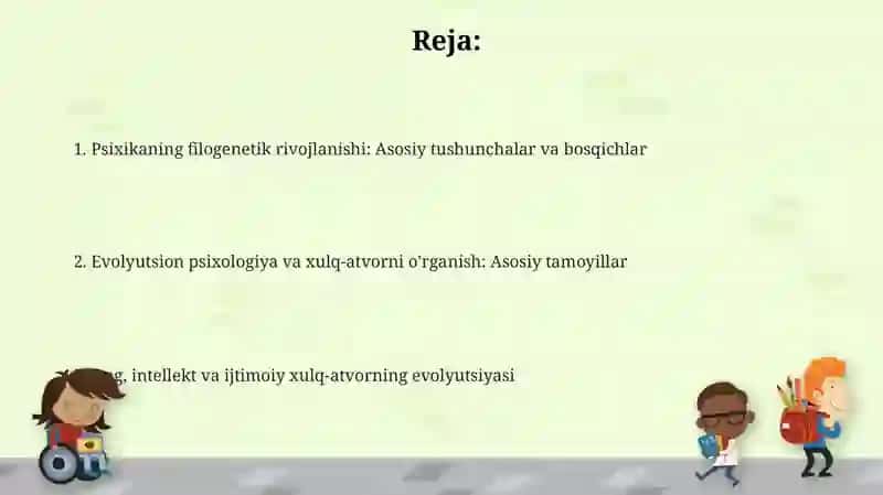 Psixikaning filogenetik rivojlanishi 2