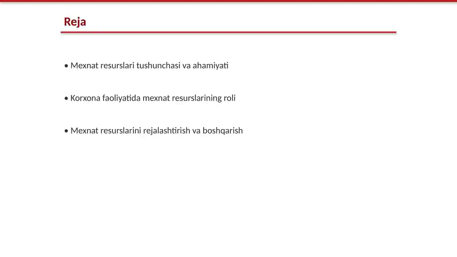 Korxonalarni mexnat resurslari bilan taminlanganlik taxlili 2