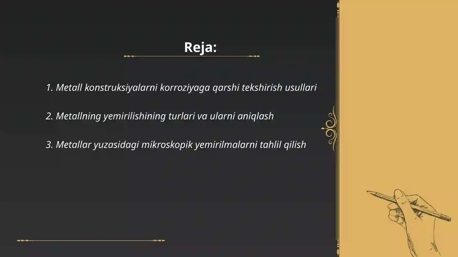 Metall konstruksiyalarning yemirilishini aniqlash 2