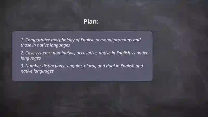 Personal pronouns in English and native languages A comparative study 2
