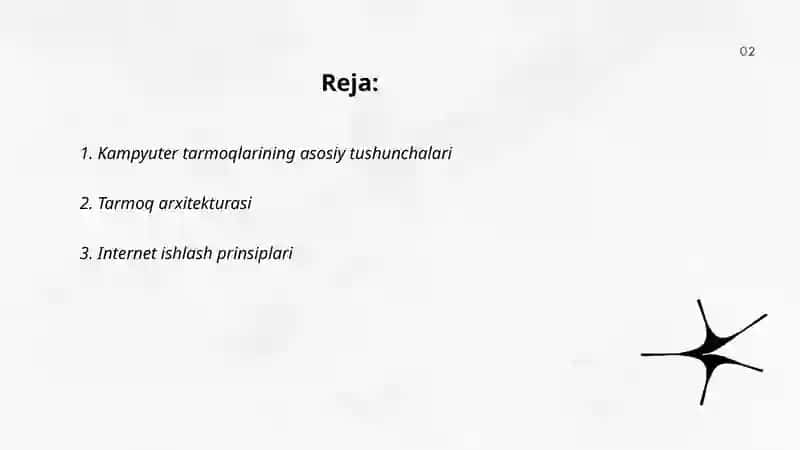 Kampyuter tarmoqlari tushunchasi va turlari 2