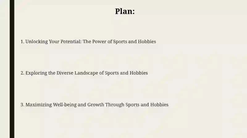 Sports and hobbies 2