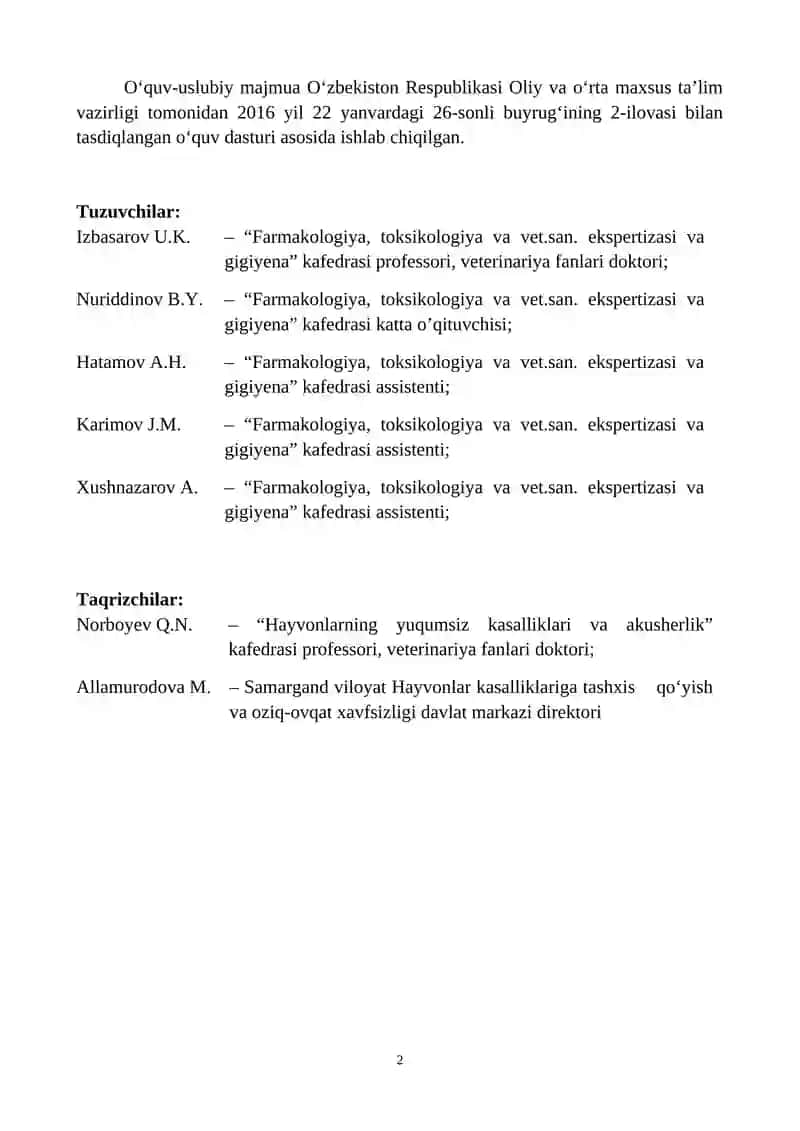 O‘QUV USLUBIY MAJMUA 2