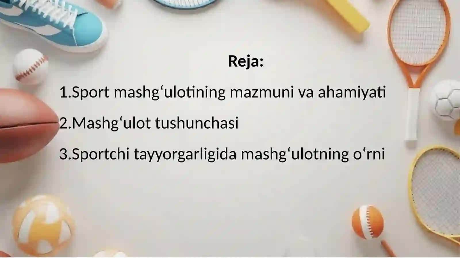 Mashg'ulot va musobaqaning bog'liqligi 2