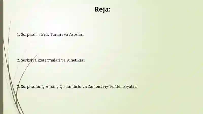 Sorbsiya va uning turlari 2