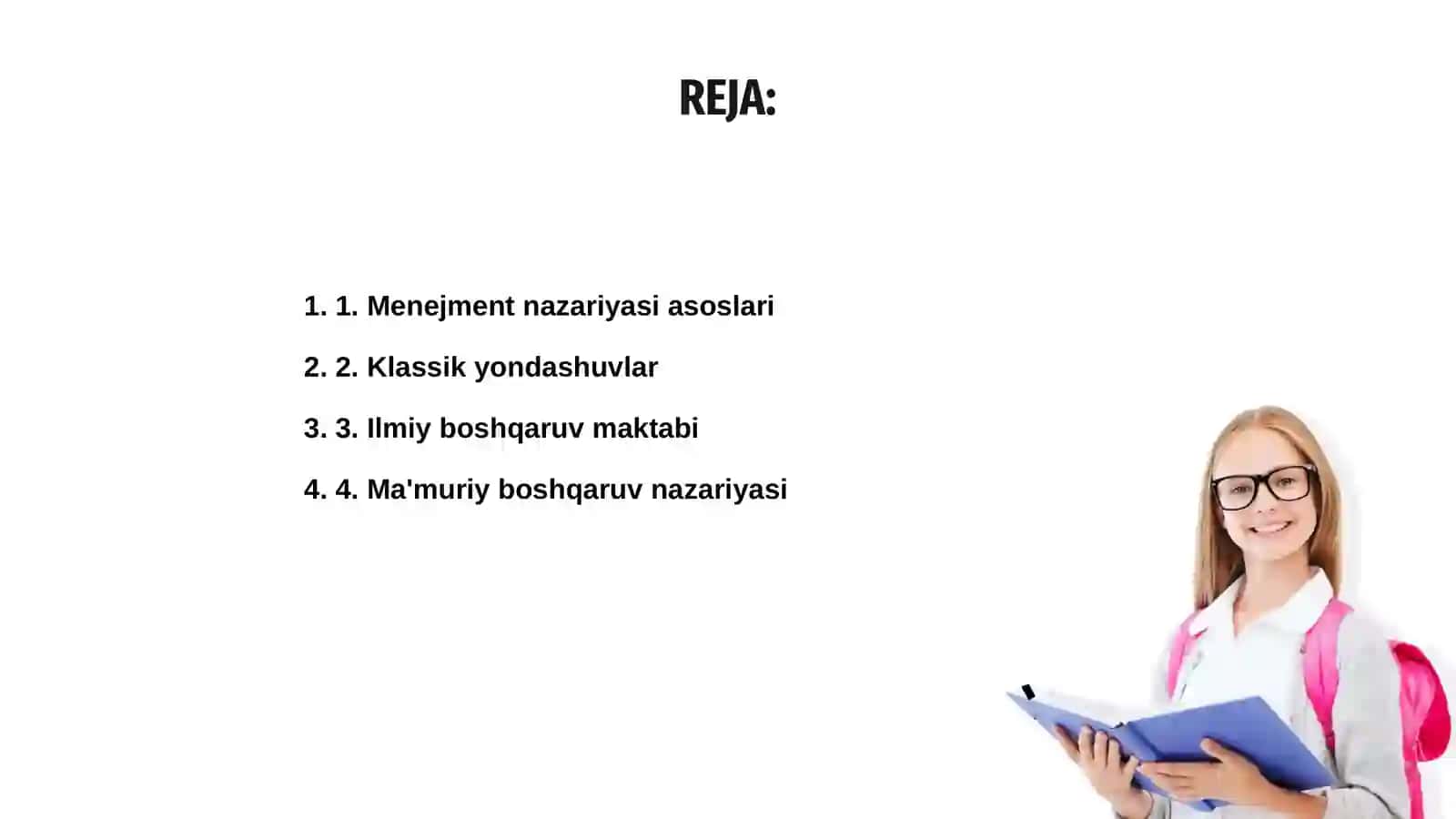Menejment nazariyalari 2