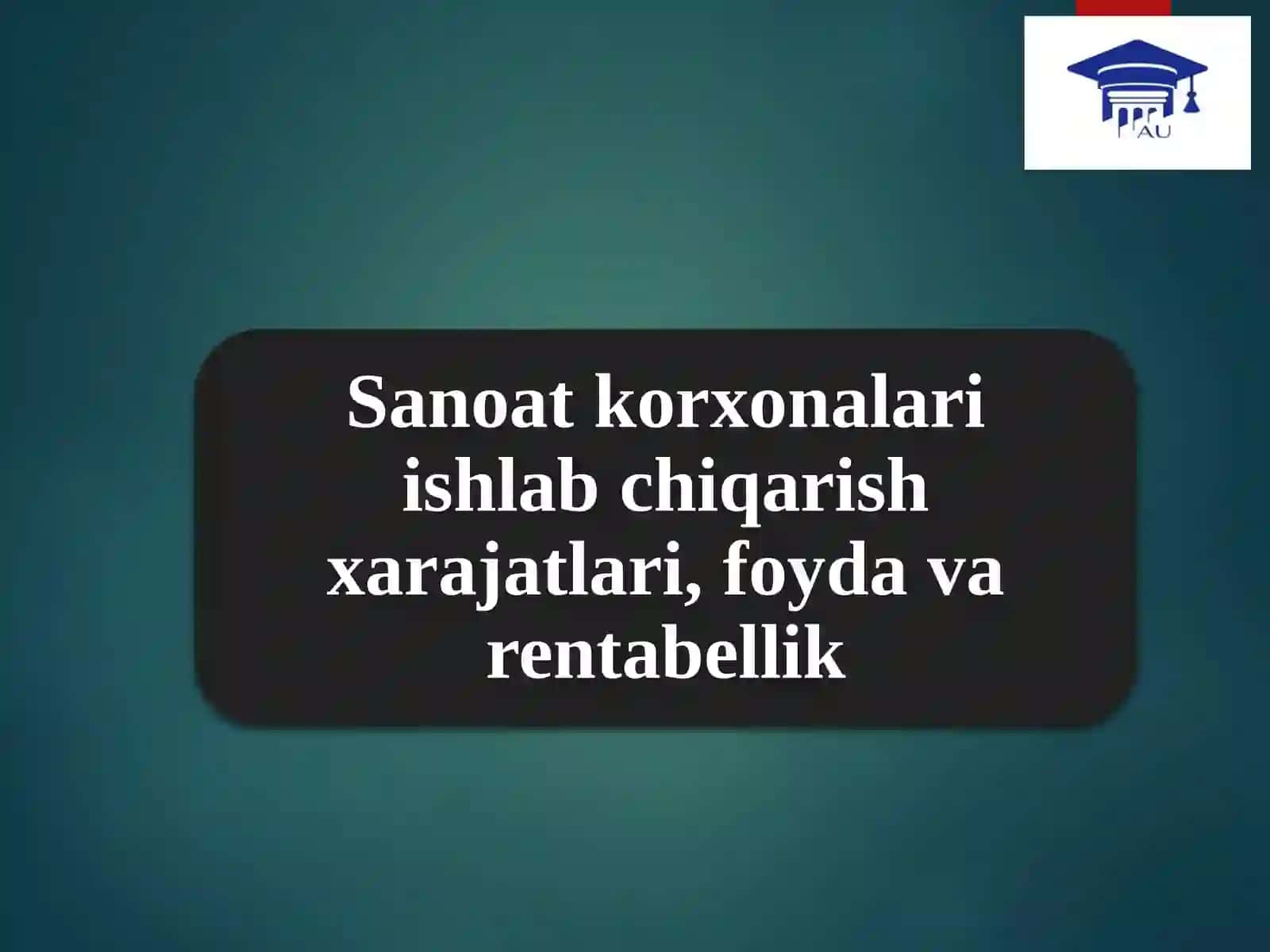 Ishlab chiqarish xarajatlari tushunchasi va uning tarkibi 2