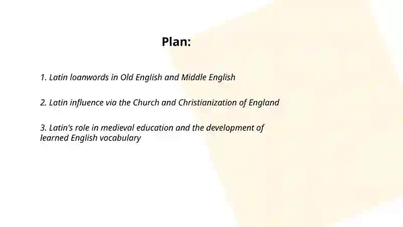 The impact of Latin on the development of the English language 2