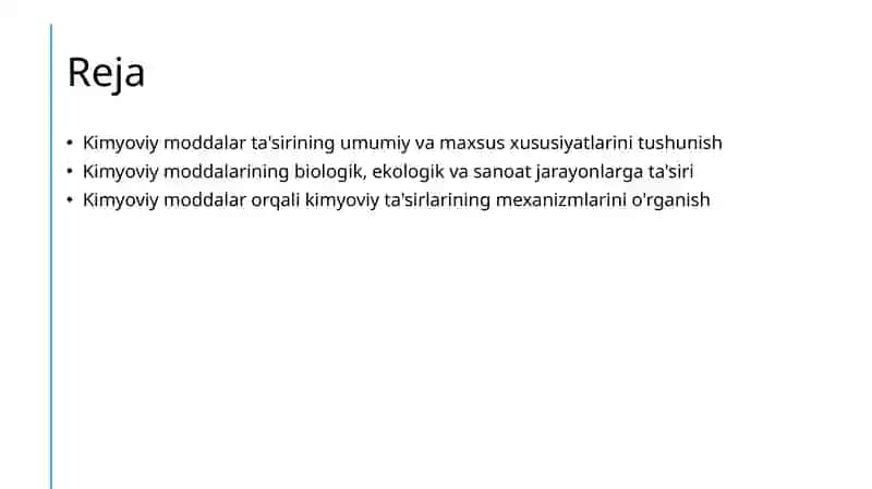 Kimyoviy Omillarning Umumzaharli va Maxsus Ta'siri 2