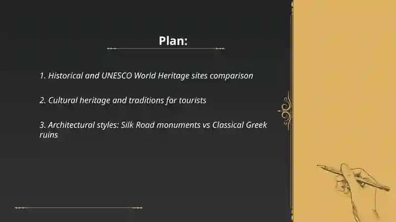 Comparison tourism Uzbekistan and Greece 2