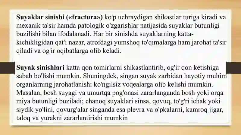 Suyak sinishi 2