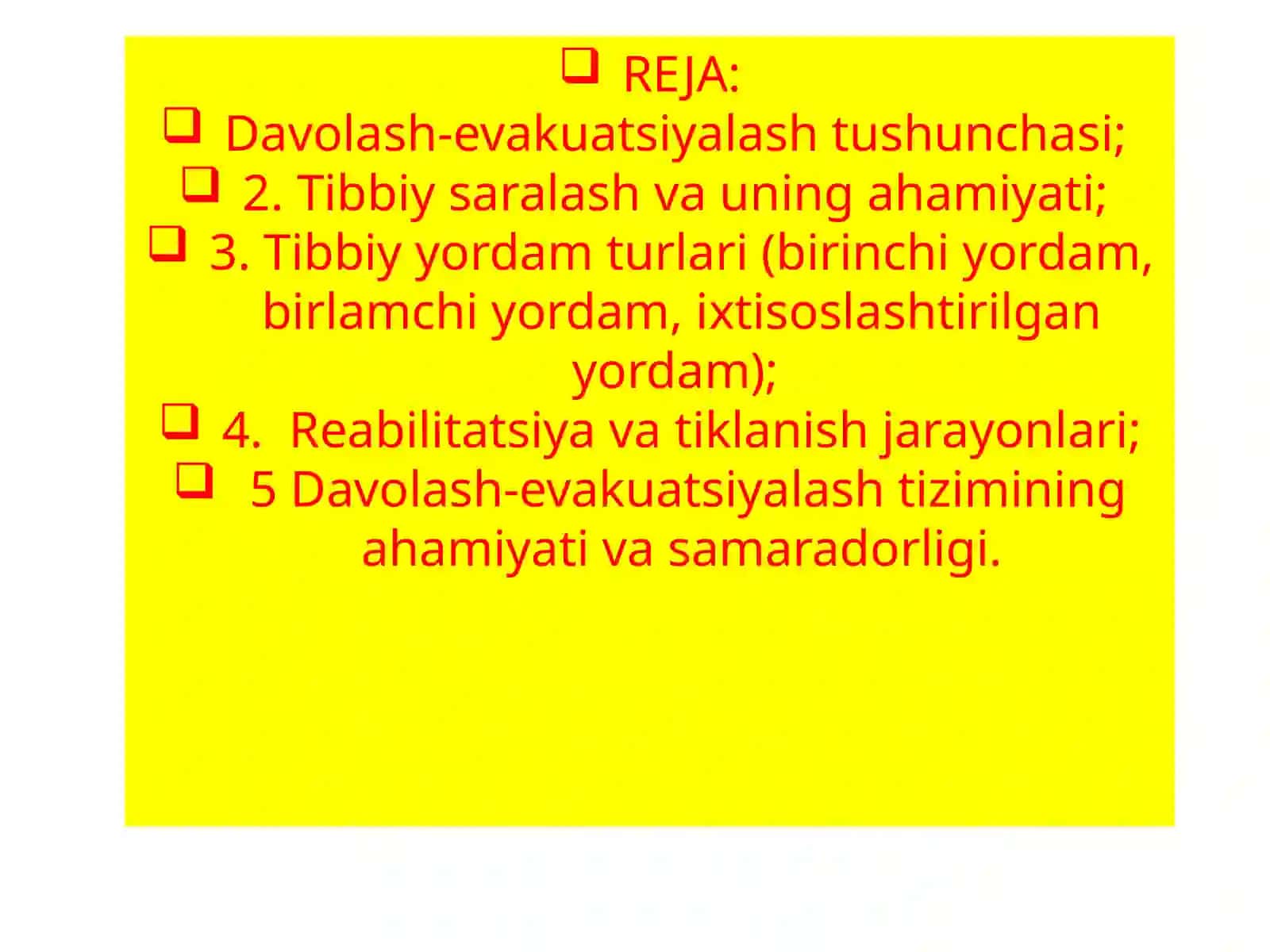 Davolash Isi Fakulteti Taqdimoti 2