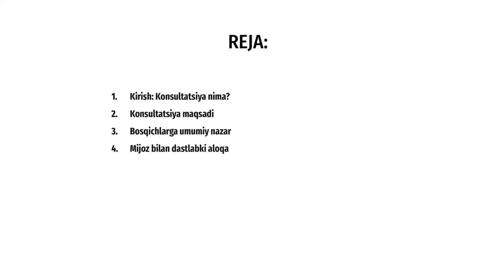 Konsultatsiya bosqichlari 2