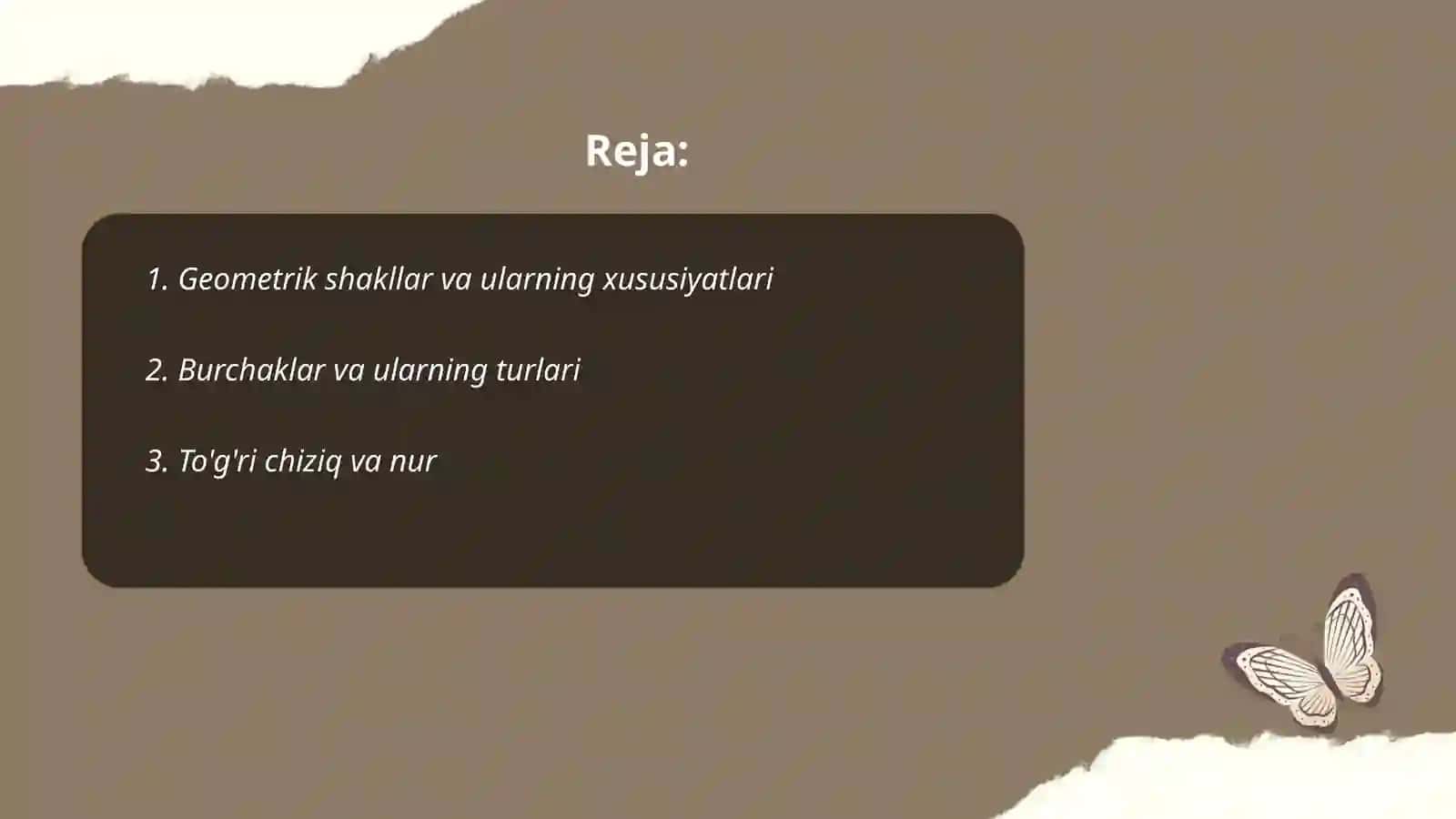 Geometrik shakllar va ularning xususiyatlari 2