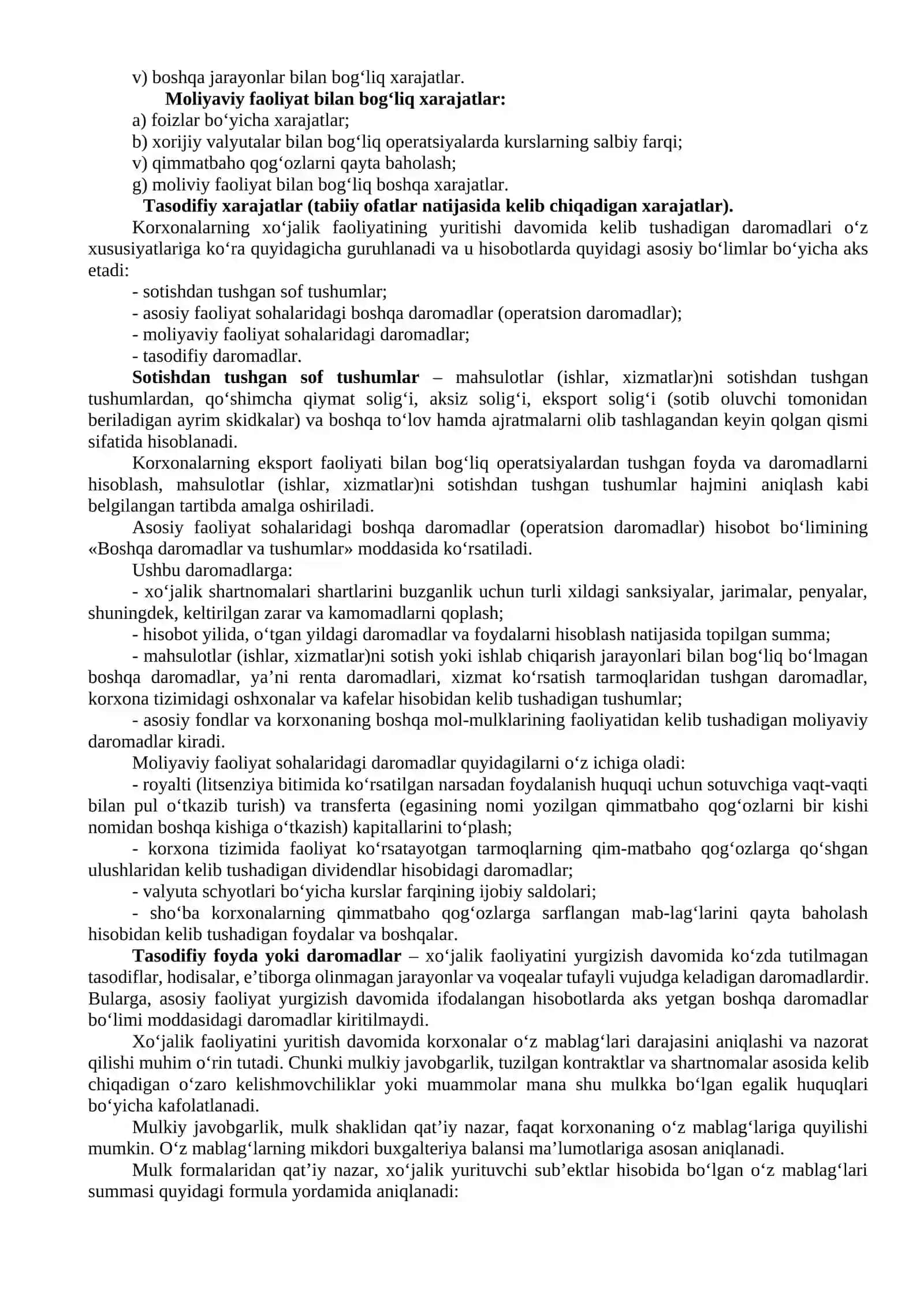 Kichik biznes va tadbirkorlikning moliyaviy faoliyati 2
