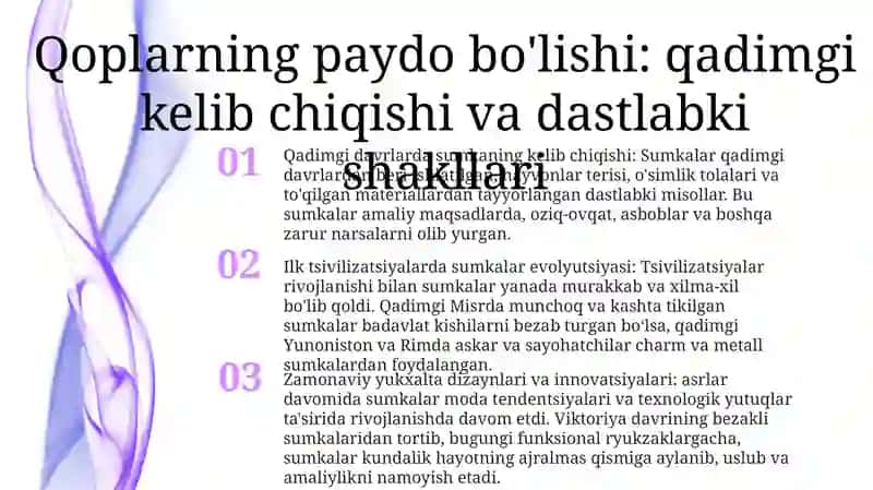 Sumka Tarixi Va Uni Bugungi Kundagi Ōzgarishi 2
