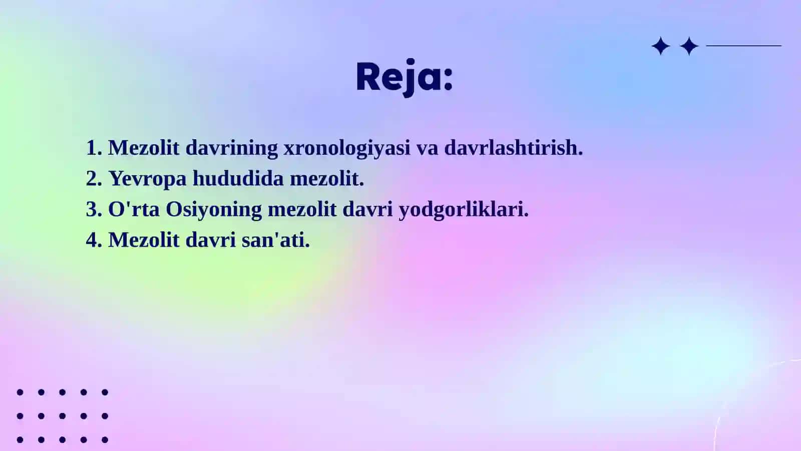 Mezolit davri 2