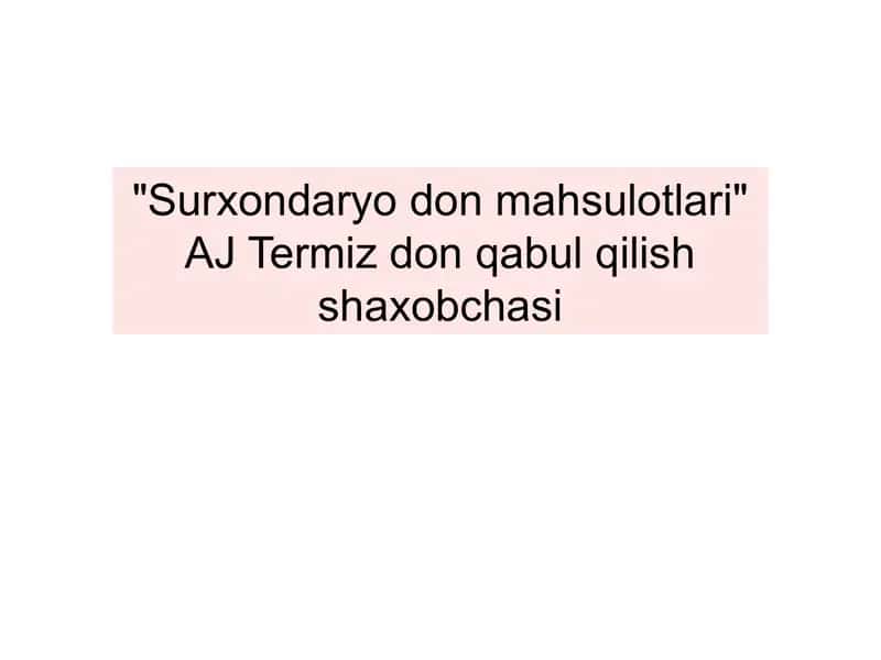 Surxondaryo don mahsulotlari 2