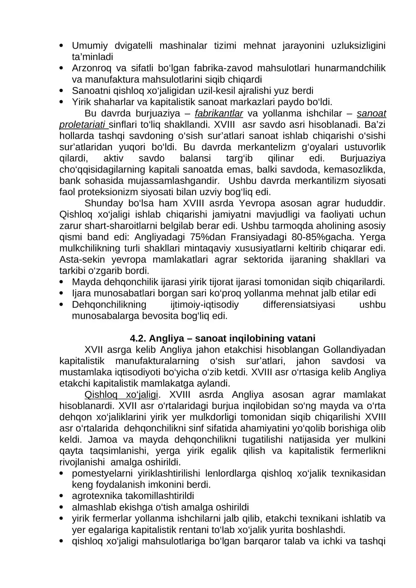 Yangi davrda industrial tizimning vujudga kelishi 2