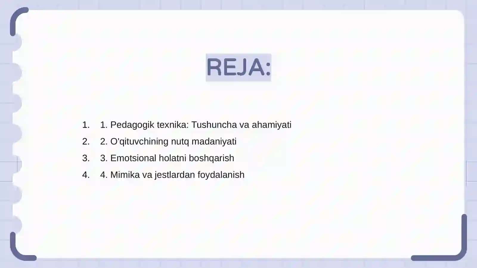 Pedagogik texnikaning tarkibiy qismlari 2