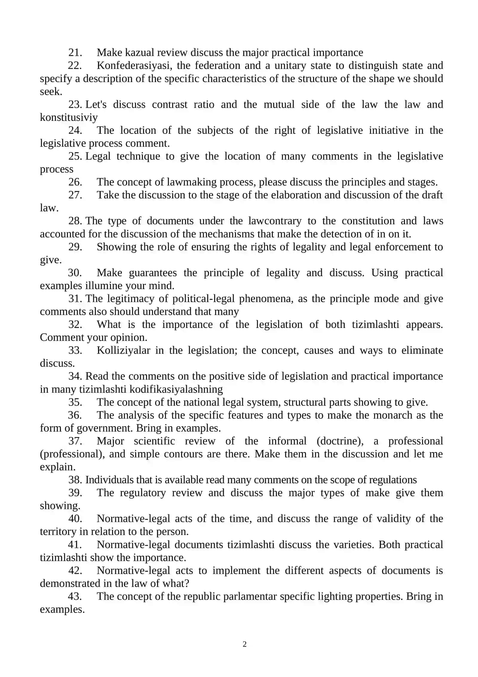 Theory of State and Law 2