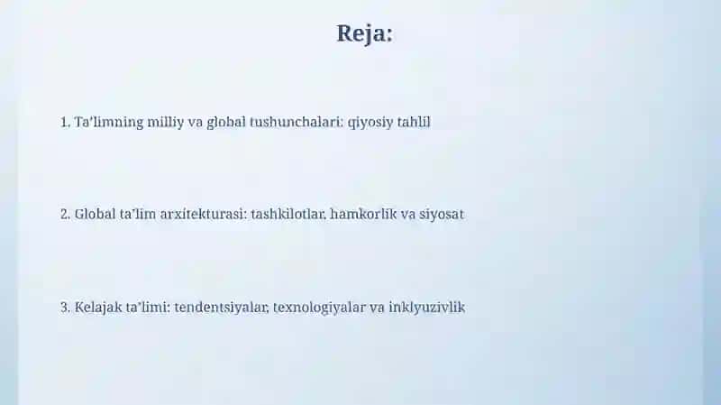 Milliy va jahontarbiyakonsepsiyalari 2