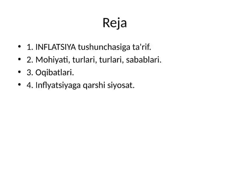 INFLATSIYA(TURLARI, SABABLARI VA OQIBATLARI) 2