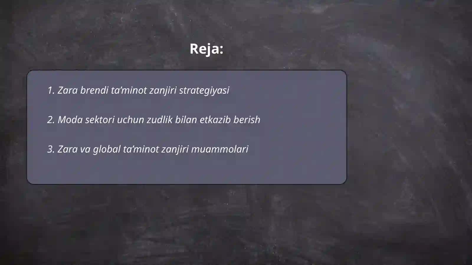Zara brendi ta’minot zanjiri 2
